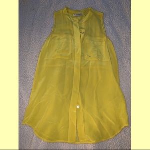 XS Yellow Madewell Blouse